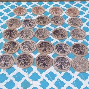 24 wooden nickels